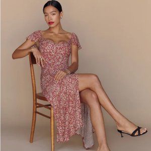 NWOT Reformation Baxley Dress, Size 12 La Vie En Rose